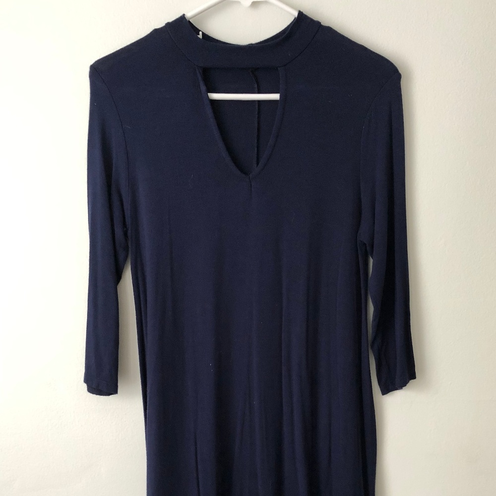 Comfortable Navy Dress